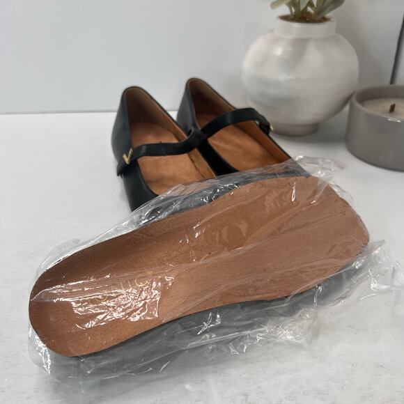 Vionic Alameda Leather Mary Jane Flats Shoes Black I8661L1001 Women's 5 Wide NWB - Picture 8 of 11